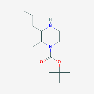 Tert-butyl 2-methyl-3-propylpiperazine-1-carboxylate