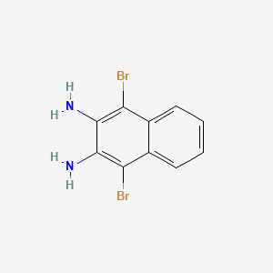 molecular formula C10H8Br2N2 B3075788 1,4-Dibromonaphthalene-2,3-diamine CAS No. 103598-22-7