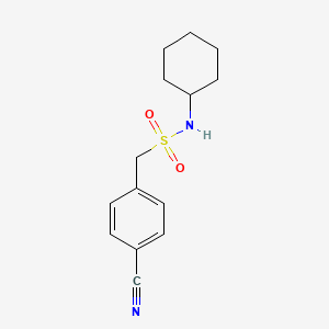1-(4-cyanophenyl)-N-cyclohexylmethanesulfonamide