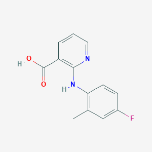 molecular formula C13H11FN2O2 B3075846 2-[(4-Fluoro-2-methylphenyl)amino]nicotinic acid CAS No. 1036531-44-8