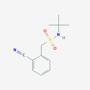 molecular formula C12H16N2O2S B3075861 N-叔丁基-1-(2-氰基苯基)甲磺酰胺 CAS No. 1036550-54-5