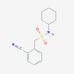 1-(2-cyanophenyl)-N-cyclohexylmethanesulfonamide