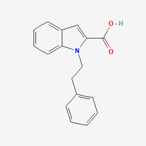 molecular formula C17H15NO2 B3075874 1-(2-phenylethyl)-1H-indole-2-carboxylic acid CAS No. 1036569-09-1