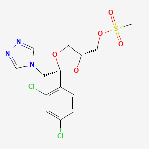 cis-[2-(2,4-Dichlorophenyl)-2-(1H-1,2,4-triazol-4-yl-methyl)-1,3-dioxolan-4-yl]methylMethanesulfonate