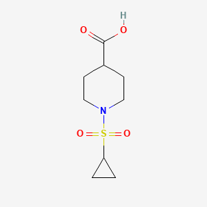 molecular formula C9H15NO4S B3075887 1-(环丙基磺酰基)哌啶-4-羧酸 CAS No. 1036738-97-2