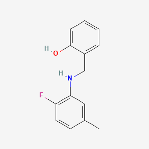 2-{[(2-Fluoro-5-methylphenyl)amino]methyl}phenol