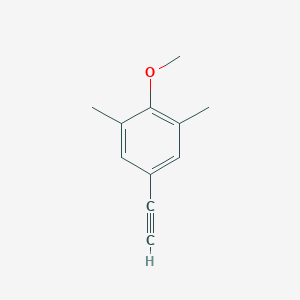 molecular formula C11H12O B3075957 5-Ethynyl-2-methoxy-1,3-dimethylbenzene CAS No. 1037717-62-6