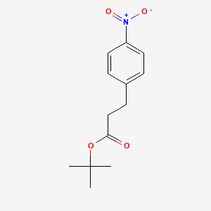 molecular formula C13H17NO4 B3075962 Tert-butyl 3-(4-nitrophenyl)propanoate CAS No. 103790-47-2