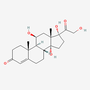 molecular formula C21H30O6 B3075972 Pregn-4-ene-3,20-dione, 11,14,17,21-tetrahydroxy-, (11b)- CAS No. 103795-84-2