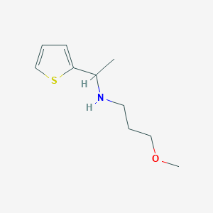 molecular formula C10H17NOS B3076003 N-(3-甲氧基丙基)-N-(1-噻吩-2-基乙基)胺 CAS No. 1038280-67-9