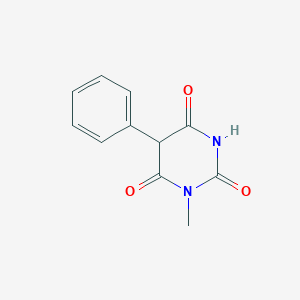 molecular formula C11H10N2O3 B3076038 1-Methyl-5-phenyl-1,3-diazinane-2,4,6-trione CAS No. 103858-65-7