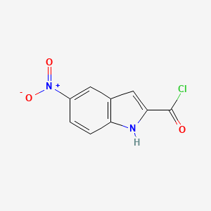 molecular formula C9H5ClN2O3 B3076049 5-Nitroindole-2-carbonyl chloride CAS No. 103868-02-6