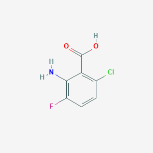 molecular formula C7H5ClFNO2 B3076115 2-Amino-6-chloro-3-fluorobenzoic acid CAS No. 1039815-76-3