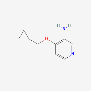 molecular formula C9H12N2O B3076124 4-环丙基甲氧基-吡啶-3-胺 CAS No. 1039832-97-7