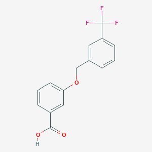 molecular formula C15H11F3O3 B3076129 3-{[3-(三氟甲基)苄基]氧基}苯甲酸 CAS No. 1039850-23-1
