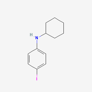 molecular formula C12H16IN B3076138 N-cyclohexyl-4-iodoaniline CAS No. 1039875-83-6