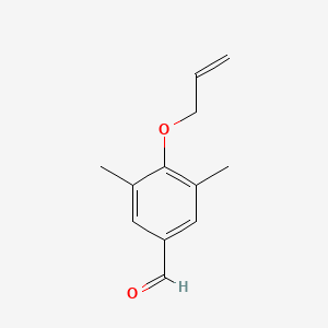 molecular formula C12H14O2 B3076161 4-(Allyloxy)-3,5-dimethylbenzaldehyde CAS No. 1039883-89-0
