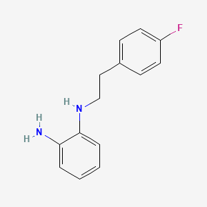 molecular formula C14H15FN2 B3076183 N1-(4-fluorophenethyl)benzene-1,2-diamine CAS No. 1039988-67-4