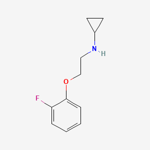 molecular formula C11H14FNO B3076188 N-(2-(2-氟苯氧基)乙基)环丙胺 CAS No. 1040020-94-7