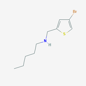 molecular formula C10H16BrNS B3076207 [(4-溴噻吩-2-基)甲基](戊基)胺 CAS No. 1040312-38-6