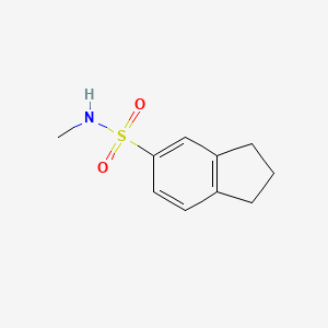 molecular formula C10H13NO2S B3076219 N-methyl-2,3-dihydro-1H-indene-5-sulfonamide CAS No. 1040316-70-8
