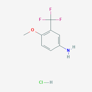 molecular formula C8H9ClF3NO B3076248 4-甲氧基-3-(三氟甲基)苯胺盐酸盐 CAS No. 104044-32-8