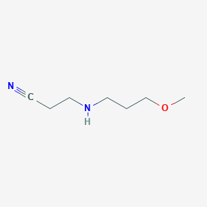 molecular formula C7H14N2O B3076738 3-[(3-甲氧基丙基)氨基]丙腈 CAS No. 1040687-90-8