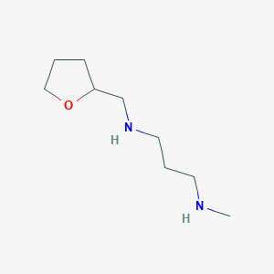 molecular formula C9H20N2O B3076749 N1-Methyl-N3-(tetrahydro-2-furanylmethyl)-1,3-propanediamine CAS No. 1040690-92-3