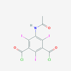 molecular formula C10H4Cl2I3NO3 B030768 5-乙酰氨基-2,4,6-三碘邻苯二甲酰二氯化物 CAS No. 31122-75-5