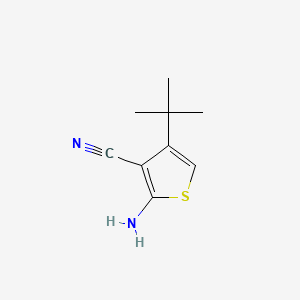 molecular formula C9H12N2S B3076829 2-氨基-4-叔丁基噻吩-3-腈 CAS No. 10413-34-0