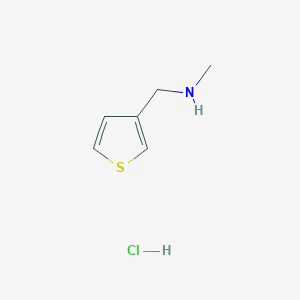 molecular formula C6H10ClNS B3076842 甲基（噻吩-3-基甲基）胺盐酸盐 CAS No. 1041424-94-5