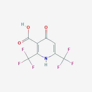molecular formula C8H3F6NO3 B3076874 4-羟基-2,6-双三氟甲基烟酸 CAS No. 104231-91-6