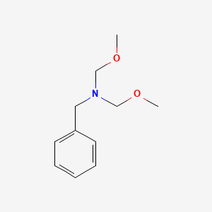 molecular formula C11H17NO2 B3076883 N-Benzyl-1-methoxy-N-(methoxymethyl)methanamine CAS No. 104247-86-1