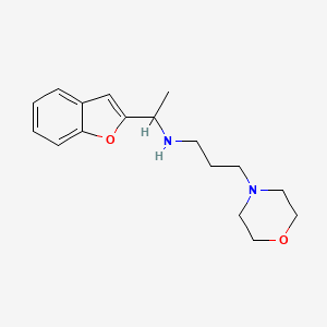 molecular formula C17H24N2O2 B3076917 N-[1-(1-benzofuran-2-yl)ethyl]-N-(3-morpholin-4-ylpropyl)amine CAS No. 1042587-61-0