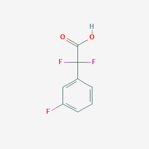 molecular formula C8H5F3O2 B3076926 2,2-Difluoro-2-(3-fluorophenyl)acetic acid CAS No. 1042623-00-6