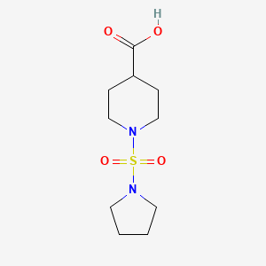 molecular formula C10H18N2O4S B3076931 1-(Pyrrolidin-1-ylsulfonyl)piperidine-4-carboxylic acid CAS No. 1042640-02-7
