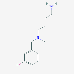 molecular formula C12H19FN2 B3076957 (4-Aminobutyl)[(3-fluorophenyl)methyl]methylamine CAS No. 1042790-96-4