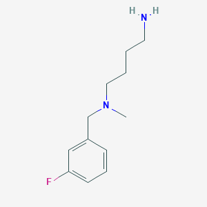 molecular formula C12H19FN2 B3076957 (4-氨基丁基)[(3-氟苯基)甲基]甲胺 CAS No. 1042790-96-4