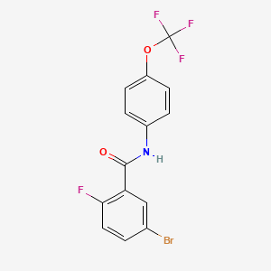 5-bromo-2-fluoro-N-(4-(trifluoromethoxy)phenyl)benzamide