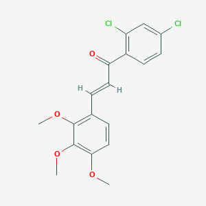 (2E)-1-(2,4-Dichlorophenyl)-3-(2,3,4-trimethoxyphenyl)prop-2-en-1-one