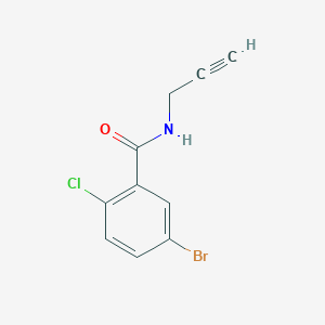 molecular formula C10H7BrClNO B3076996 5-bromo-2-chloro-N-(prop-2-yn-1-yl)benzamide CAS No. 1043190-07-3