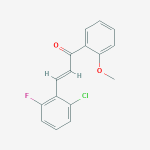 (2E)-3-(2-Chloro-6-fluorophenyl)-1-(2-methoxyphenyl)prop-2-en-1-one