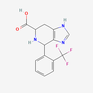 4-[2-(Trifluoromethyl)phenyl]-3H,4H,5H,6H,7H-imidazo[4,5-c]pyridine-6-carboxylic acid