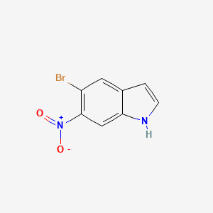molecular formula C8H5BrN2O2 B3077081 5-溴-6-硝基-1H-吲哚 CAS No. 104447-74-7