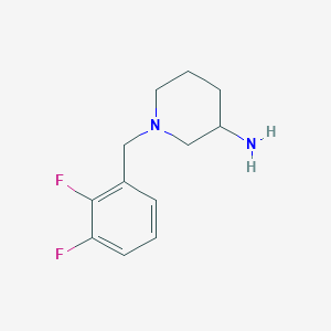 molecular formula C12H16F2N2 B3077123 1-[(2,3-Difluorophenyl)methyl]piperidin-3-amine CAS No. 1044766-58-6