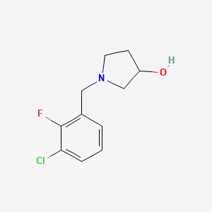 1-[(3-Chloro-2-fluorophenyl)methyl]pyrrolidin-3-ol