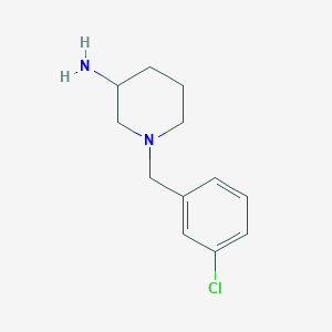 1-[(3-Chlorophenyl)methyl]piperidin-3-amine