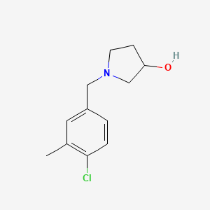 molecular formula C12H16ClNO B3077156 1-(4-氯-3-甲基苄基)吡咯烷-3-醇 CAS No. 1044767-08-9