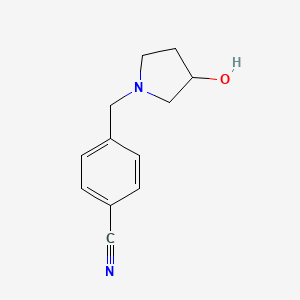 4-[(3-Hydroxypyrrolidin-1-yl)methyl]benzonitrile