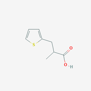 molecular formula C8H10O2S B3077250 2-Methyl-3-(thiophen-2-yl)propanoic acid CAS No. 104483-15-0